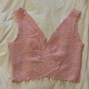 NWOT Zara Pink Top